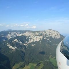 Flugwegposition um 16:38:40: Aufgenommen in der Nähe von Altenberg an der Rax, Österreich in 1780 Meter
